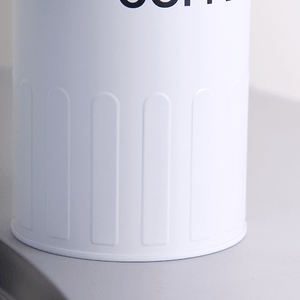 Банка Сканди с крышкой 1 л Сахар белая с черным