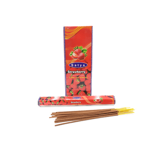 Благовоние Satya Клубника Strawberry шестигранник упаковка 6 шт