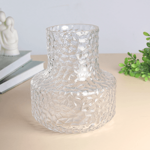 Ваза Кейт 16х18 см рельефная прозрачная