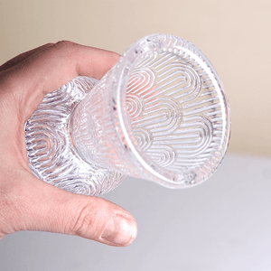 Подсвечник Глория 9 см рельефный прозрачный