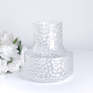 Ваза Кейт 16х18 см рельефная прозрачная