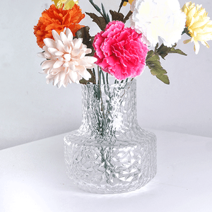 Ваза Кейт 16х18 см рельефная прозрачная