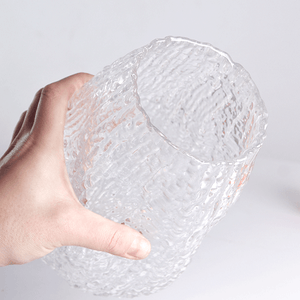 Ваза Герда 20 см рельефная прозрачная