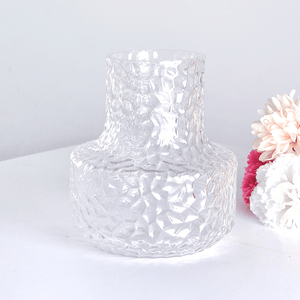 Ваза Кейт 16х18 см рельефная прозрачная