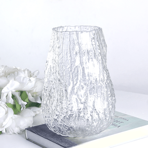 Ваза Герда 20 см рельефная прозрачная