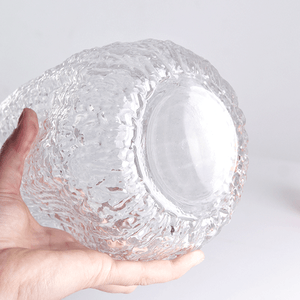 Ваза Герда 20 см рельефная прозрачная