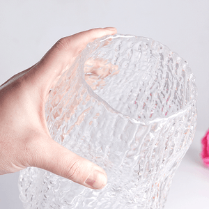 Ваза Герда 20 см рельефная прозрачная