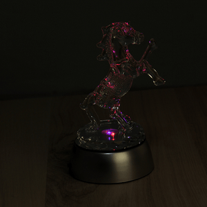 Фигурка Символ года 2026 Лошадь 12 см на подставке прозрачная