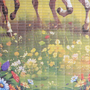 Календарь настенный 2026 32х75 см Тройка лошадей на лугу