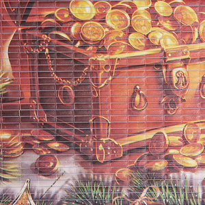 Календарь настенный 2026 32х75 см Две лошадки и сундук