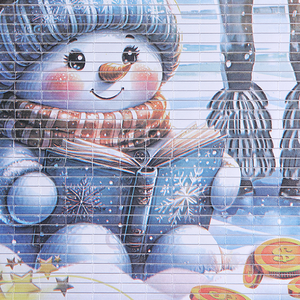 Календарь настенный 2026 32х75 см Лошадь и снеговик