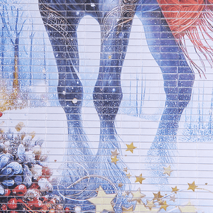 Календарь настенный 2026 32х75 см Белая лошадь Красный шарф