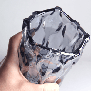 Ваза Каллиста 24 см дымчатая с перламутром