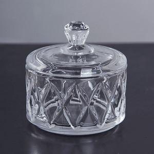 Икорница с крышкой 90 мл рельефная прозрачная