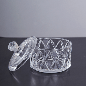 Икорница с крышкой 90 мл рельефная прозрачная