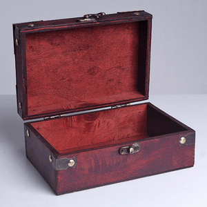 Шкатулка Двойное счастье 18х8х12 см под красное дерево