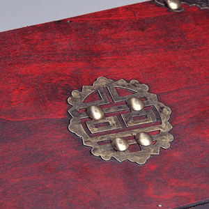 Шкатулка Двойное счастье 18х8х12 см под красное дерево