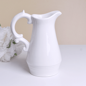 Ваза Кувшин Флер 17х23 см белая