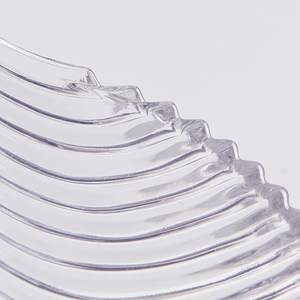 Блюдо Лист 23х23 ми рельефное стекло