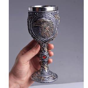 Кубок Три орла 200 мл черненое серебро с бронзой