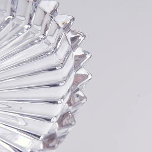 Блюдо на ножке Астра 18,5х8 см рельефное стекло