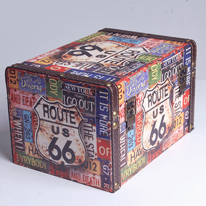 Шкатулка Кейс 20х12х14 см ретро цветная