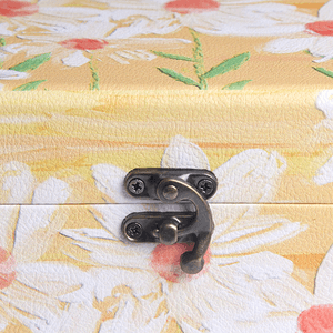 Шкатулка Кейс 20х12х14 см ромашки желтая