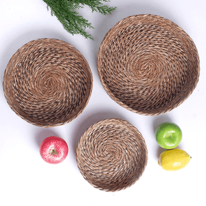 Корзина мягкая для хранения Набор 3 шт 30,25,20 см водный гиацинт