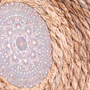 Корзина для хранения с ручками мягкая Цветок 28х7х23 см водный гиацинт