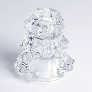 Подсвечник Елочка 7,5 см прозрачный