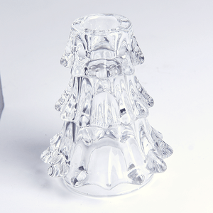 Подсвечник Елка 11 см прозрачный