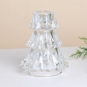 Подсвечник Елка 11 см прозрачный
