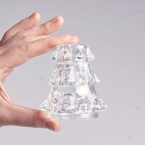 Подсвечник Елочка 7,5 см прозрачный