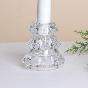 Подсвечник Елочка 7,5 см прозрачный
