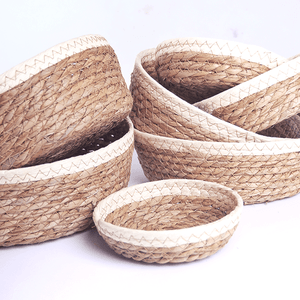 Корзинка мягкая для хранения 18х6 см водный гиацинт