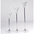 Подсвечник Набор 3 шт Делия 28 23 19 см серебряные ножки