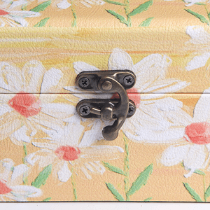 Шкатулка Кейс 17х10х11 см ромашки желтая