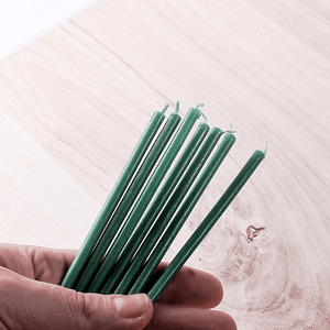 Свечи магические 7 шт Приток денег зеленые