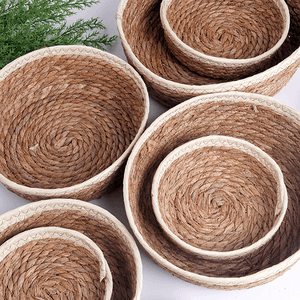 Корзина мягкая для хранения Набор 7 шт 28,26,22,20,18,17,15 см водный гиацинт