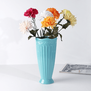 Ваза Грация 25 см бирюзовая