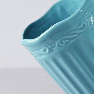 Ваза Грация 25 см бирюзовая