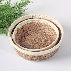 Корзинка мягкая для хранения Дуэт диаметр 17 18 см водный гиацинт