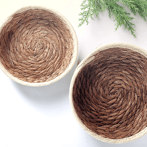 Корзинка мягкая для хранения Дуэт диаметр 17 18 см водный гиацинт