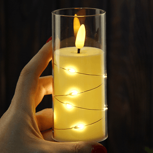 Свечи светодиодные Набор 3 шт 15 12,5 10 см белые гладкие со светодиодами