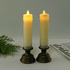 Свечи светодиодные Ретро Набор 2 шт 24 см айвори