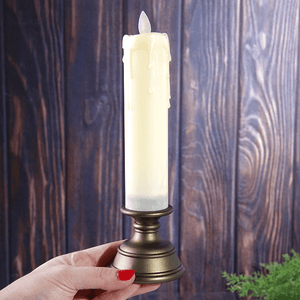 Свечи светодиодные Ретро Набор 2 шт 24 см айвори