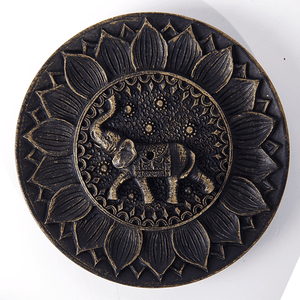 Подставка для благовоний Слоник 10 см античное золото