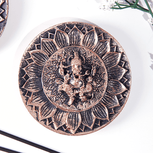 Подставка для благовоний Ганеша 10 см под медь