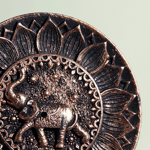 Подставка для благовоний Слоник 10 см под медь