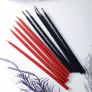 Свечи восковые натуральные Набор 10 шт 15 см красные и черные